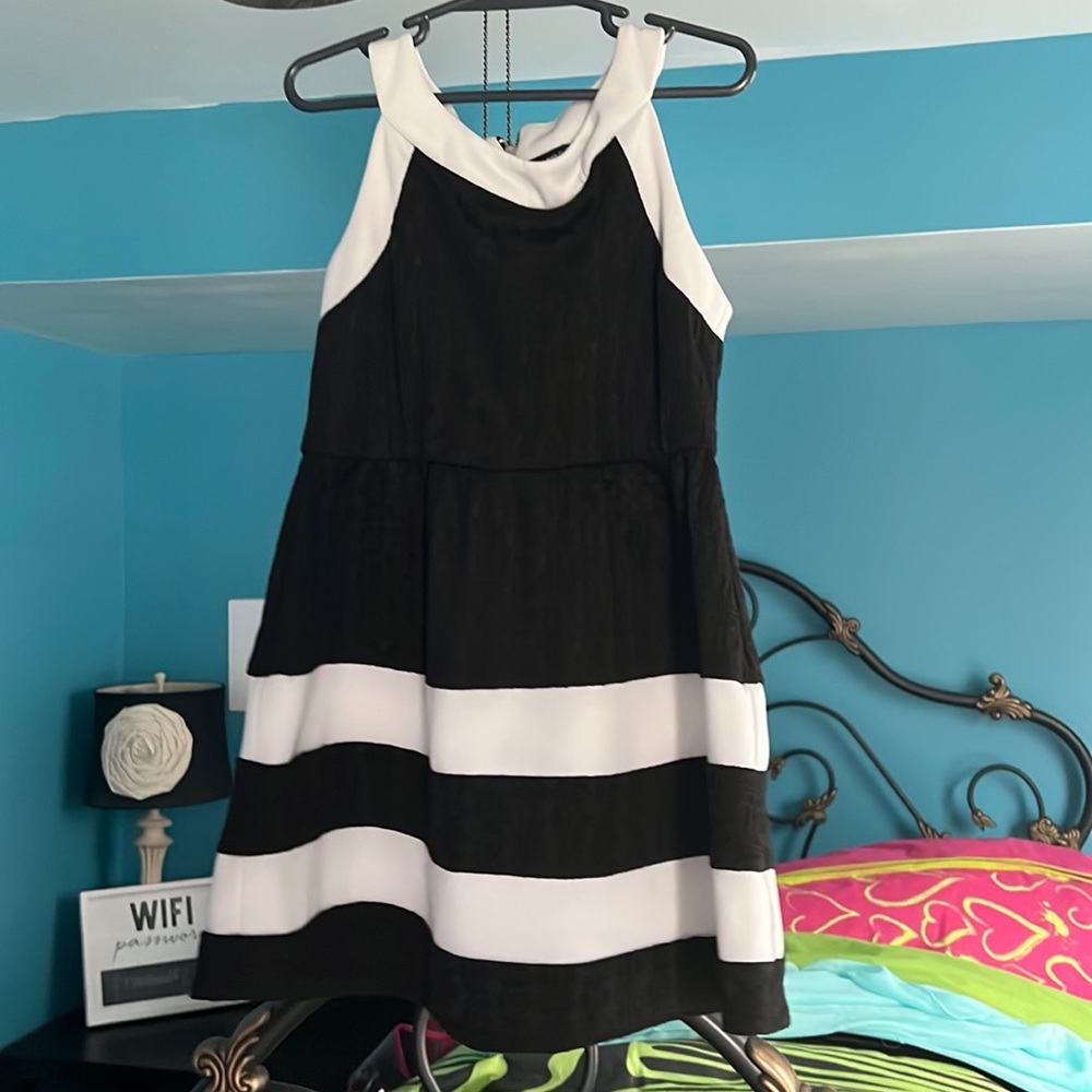 Black and white dress